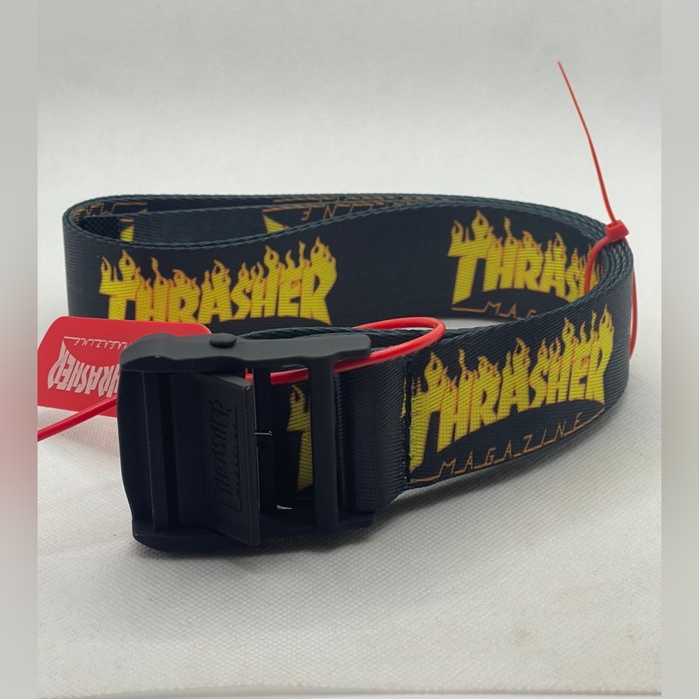 Thrasher Belt. Black with Yellow 160cm. NWT